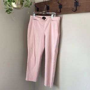 Talbots Pink Ankle Length Chatham Curvy Pants 14